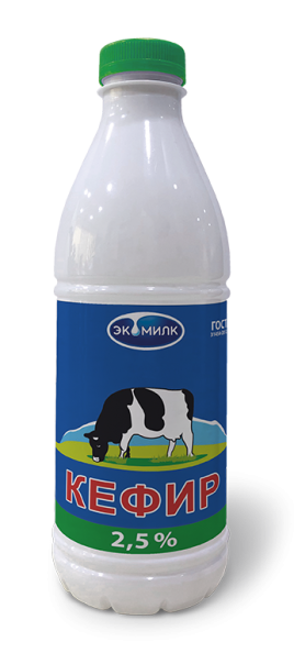 БЗМЖ Кефир 2,5% 930мл "Экомилк" ПЭТ
