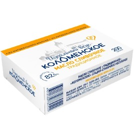 БЗМЖ Масло слив.Коломенское традиц. 82,5% 200гр Идеальный вкус