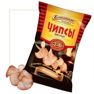 Чипсы мясные из курицы 30г Егорьевская