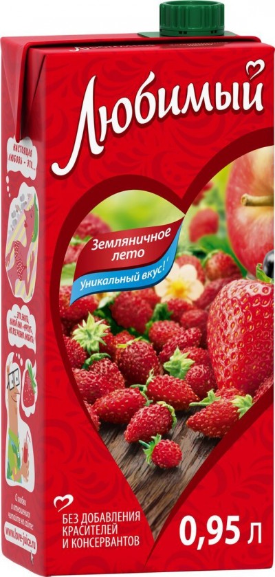 Нектар Любимый сад Земляничное лето 0,95л