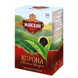 Чай черный Корона Рос.Имп. Майский листовой 200г