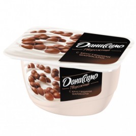 БЗМЖ Творожный десерт Даниссимо хрустящие шарики 130г