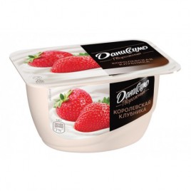БЗМЖ Творог Даниссимо 130г Королевская клубника 5,6%  130г