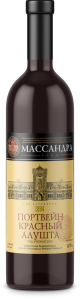 Ликерное вино "Портвейн красный Алушта" 0,75л17%