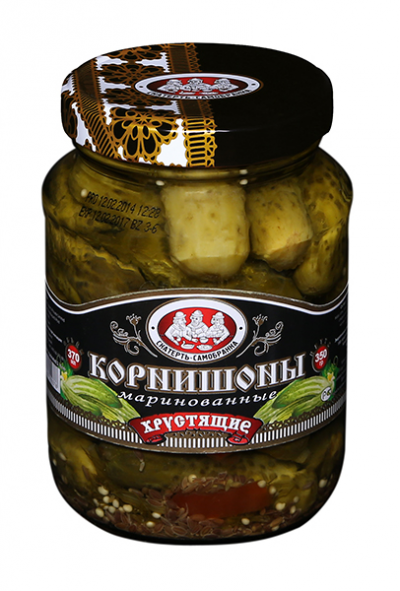 Корнишоны марин. Скатерть Самобранка 370г ст/б