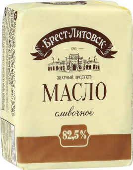 АКЦИЯ!!! БЗМЖ Масло с/слив. 82,5% 180гр Брест-Литовск