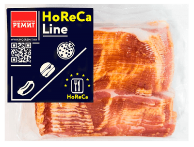 Бекон Венгерский с/к нарез. в/у 500г HoReCa