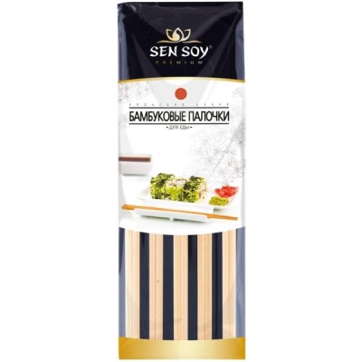 Сэн Сой Бамбуковые палочки для еды (пакет - 5 пар)