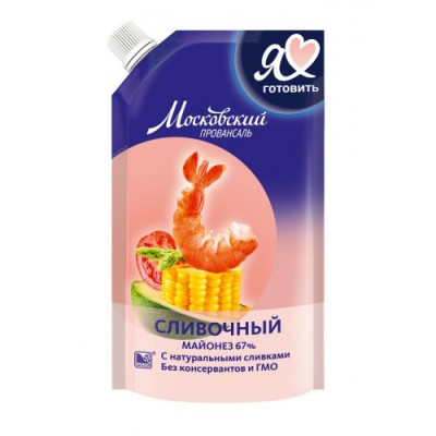 Майонез МЖК Провансаль сливочный 600г дой-пак с доз.