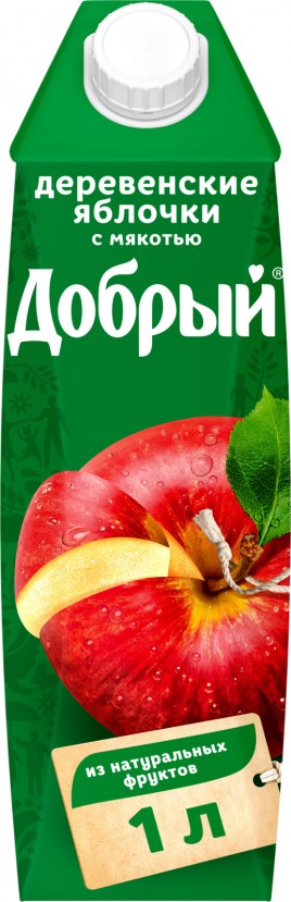 Нектар Добрый деревенские яблочки 1л
