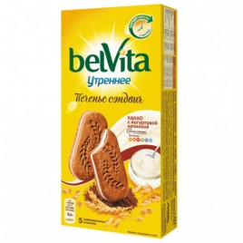 Сэндвич печенье Утреннее витамин. с какао 253г Belvita