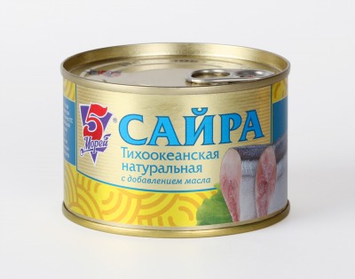 Сайра натур. с д/масла 5 Морей (с кл) 250г