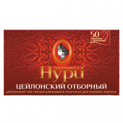 Чай Принцесса Нури черный отборный 50пак.