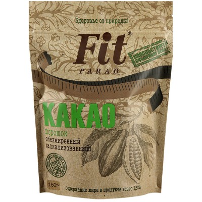 Какао-порошок Фит Парад обезжир. д/п 150г