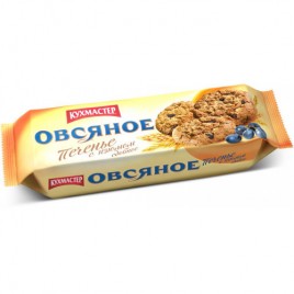 Печенье Кухмастер овсяное с изюмом 270 гр.