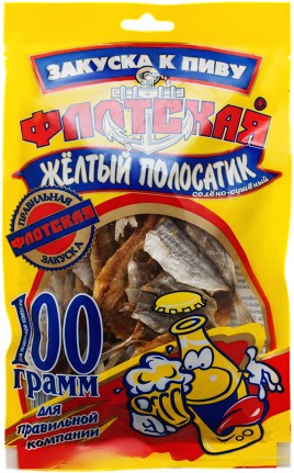 Желтый полосатик Флотская 100г