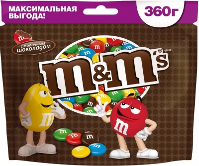 Драже шоколад M&Ms 360г
