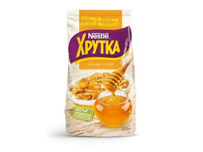 "NESTLE" Завтрак Хрутка медовые хлопья 300гр