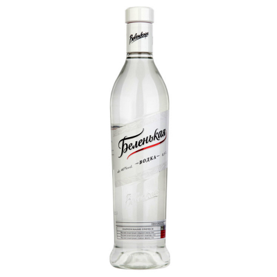 Водка Беленькая 40% 0,5л.