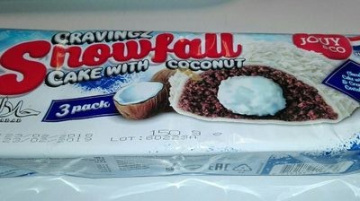 Шоколадный бисквит с крем. нач. и кокос. струж. "Snowfall" Jouy&Co 150г