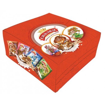 Шоколад Сказка мол. с взрывной карамелью 15гр  Сормовская