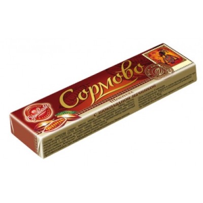 Шоколад с шоколадной  начинкой 50гр Сормовская