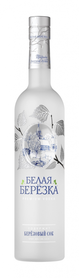 Водка Белая березка 40% 0,5л.