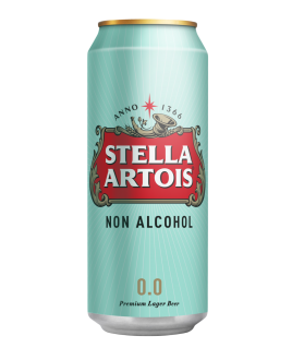 Пиво Стелла Артуа безалкогольное 0,45л. ж/б