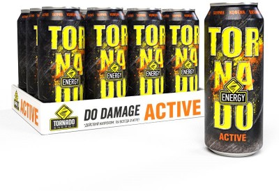 Напит. энерг. TornadoEnergy Active ж/б 450мл