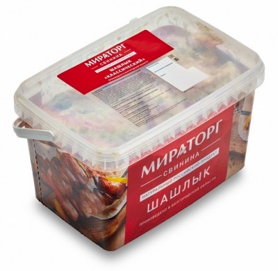 Шашлык классический из свинины охл. ведро мал.  1кг Дмитрогорский БГ