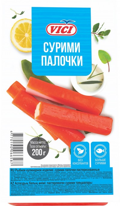 Сурими Крабовые палочки охл. 200г VICI