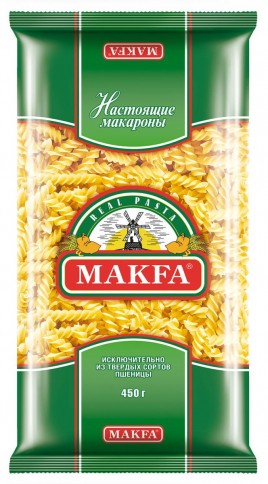 Макфа Макаронные изделия Спирали 400г