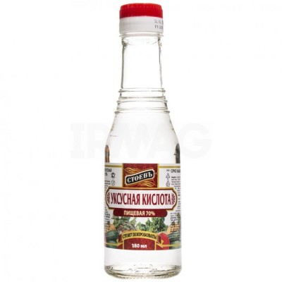 Уксусная кислота пищевая 70% "Стоевъ" 180 мл.