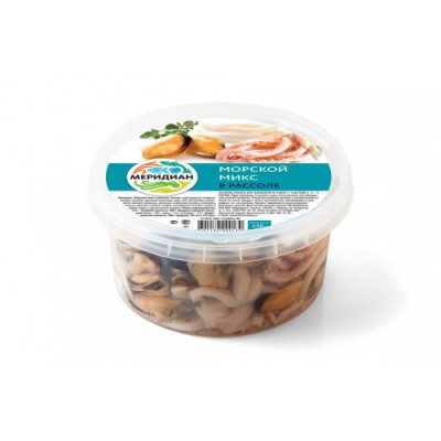 Морской микс в рассоле 430г Меридиан