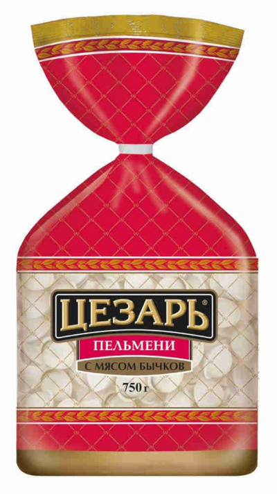 Пельмени Цезарь с мясом бычков 750гр