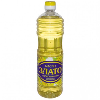 Масло подсолнечное Злато раф. 1л