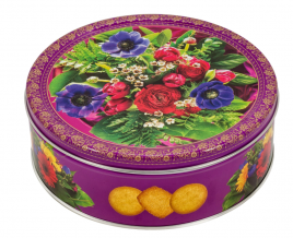 Печенье Монте Кристо Букет в лиловых тонах ж/б 400гр