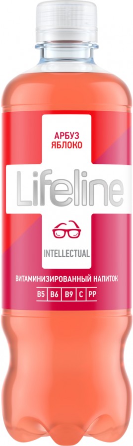 Напиток витаминный Lifeline intellektual арбуз, яблоко 0,5л.