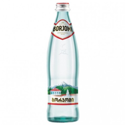 Вода минеральная леч-стол.Боржоми 0,5л.газ. ст/б
