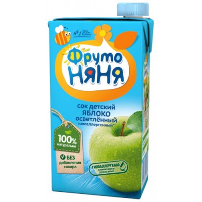Сок ФрутоНяня яблоко осв. 0,5л
