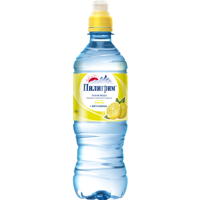 Вода мин. питьевая столовая "Пилигрим" лимон б/г 0.5л