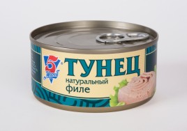 Филе тунца натур. "5 морей" 185г