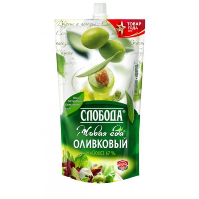 Майонез Слобода Оливковый 400г с доз.