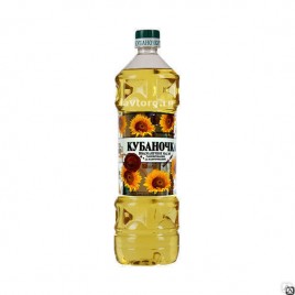 Масло подсолнечное Кубаночка раф.1 л