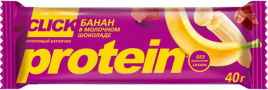Батончик протеин Клик банан в молочном шоколаде 40гр