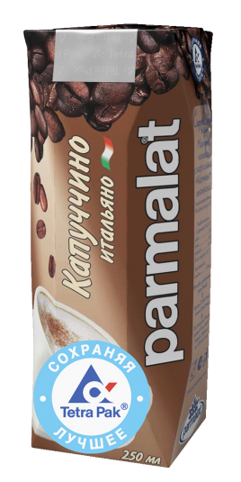 БЗМЖ Коктейль Молочный Пармалат Капучино 250мл