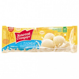 Мороженое пакет Золотой стандарт пломб. 990 гр/Инмарко