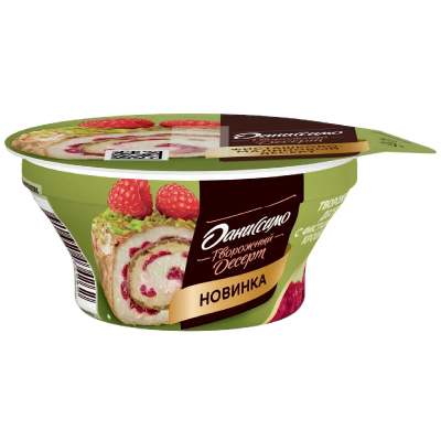 БЗМЖ Творожок Даниссимо фисташ,-малин. десерт 110г