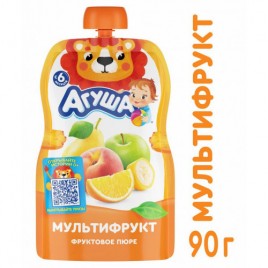 АКЦИЯ!!! Пюре мультифрукт Я сам Агуша 90г