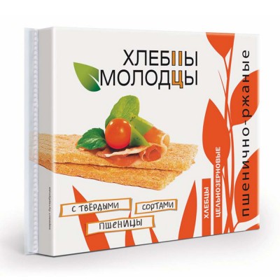 Хлебцы-Молодцы Пшенично-ржаные 100гр.